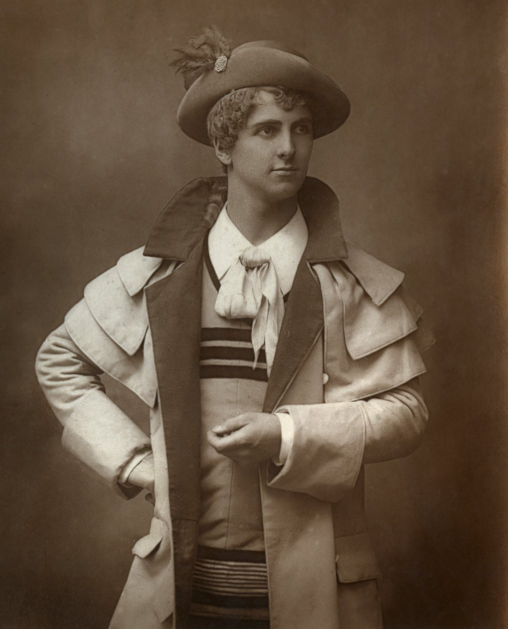 C Hayden Coffin, actor y cantante británico, 1887 de Walery