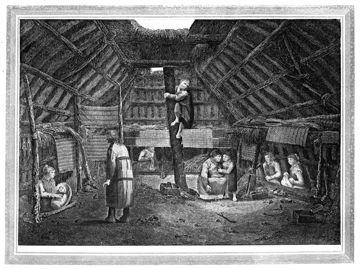 Interior de una casa en Oonalashka de Walker