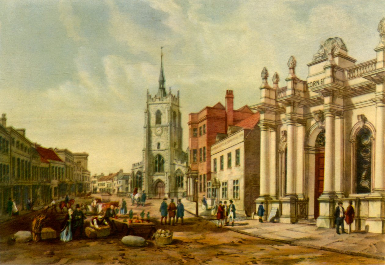 Mercado, Sudbury, c1850, 1943 de Walker