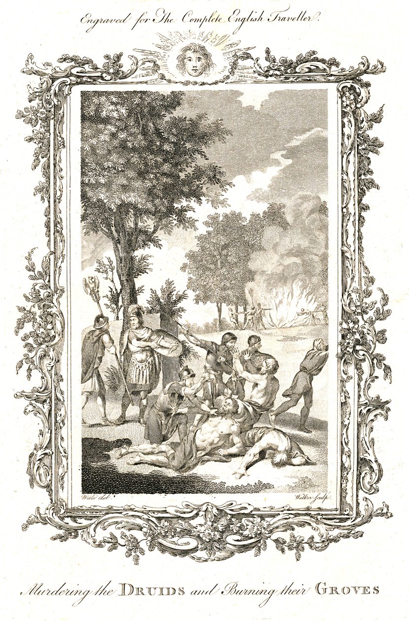 Asesinando a los druidas, c. 1771-1772 de Walker