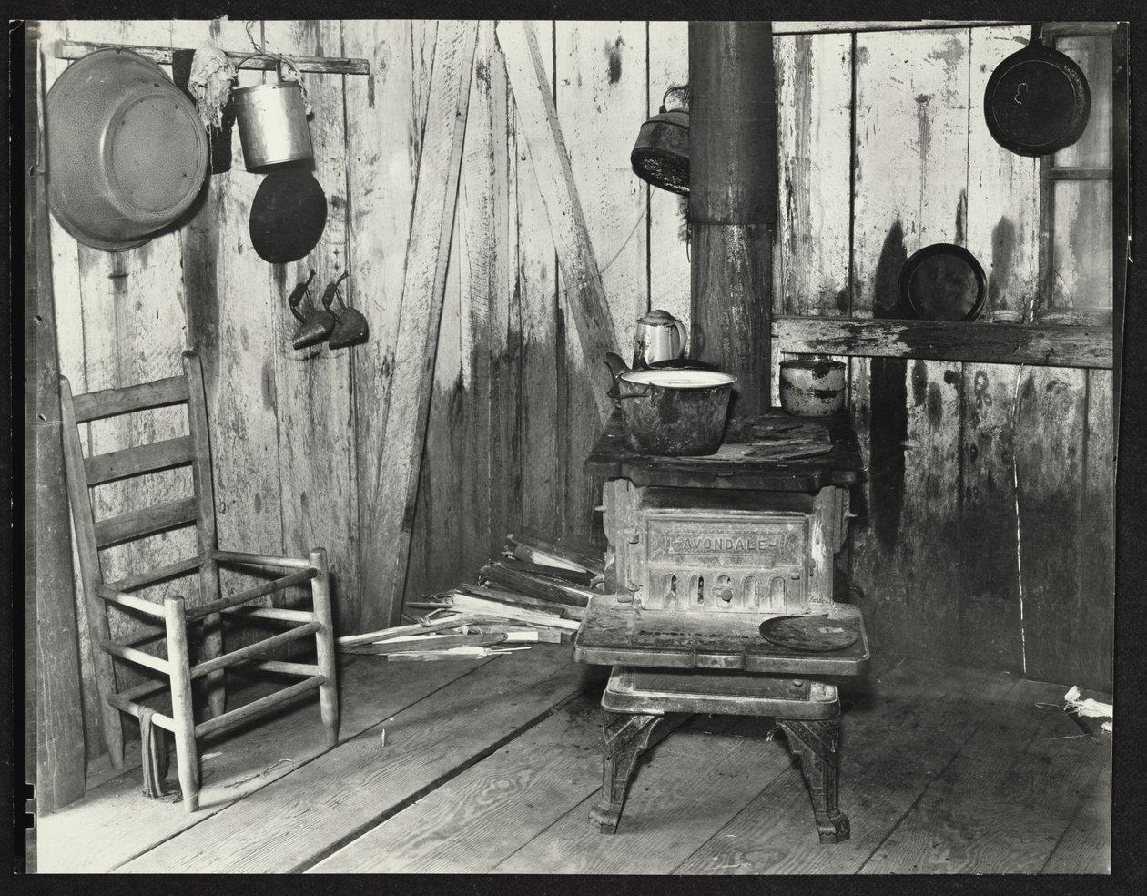 Alabama Granjero inquilino cocina cerca de Moundville de Walker Evans