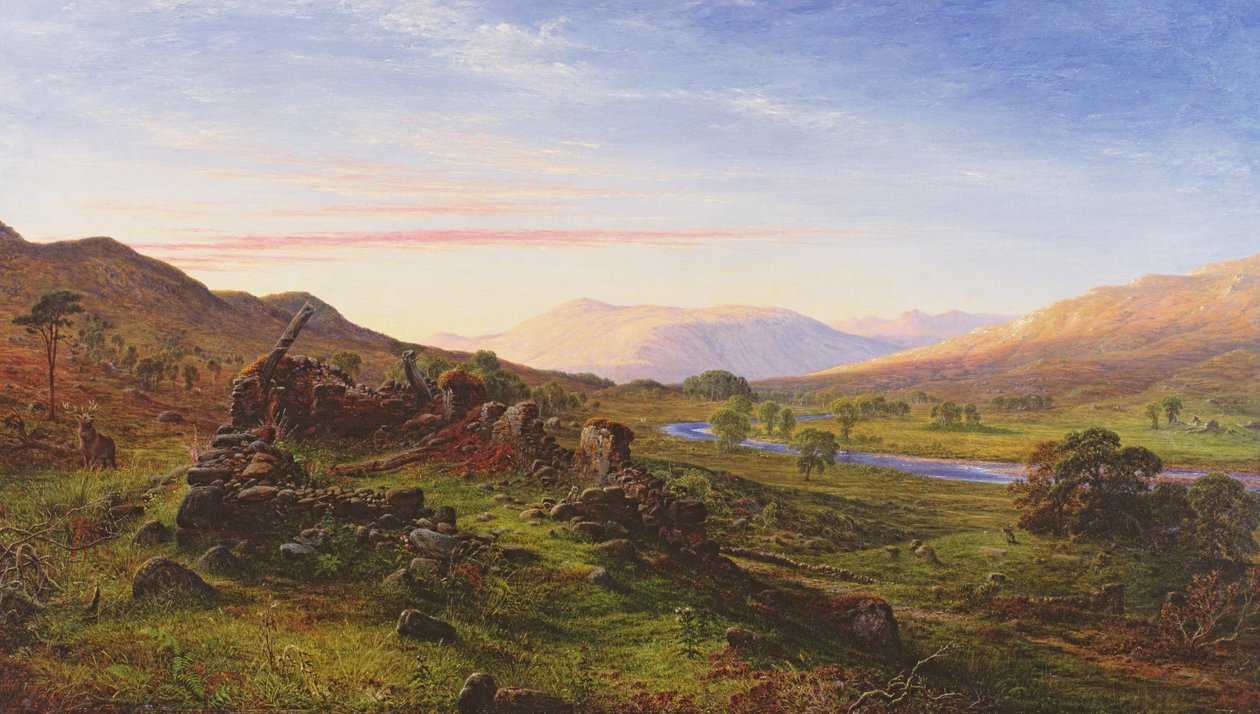 Las colinas de Balquidder, 1860 de Waller Hugh Paton
