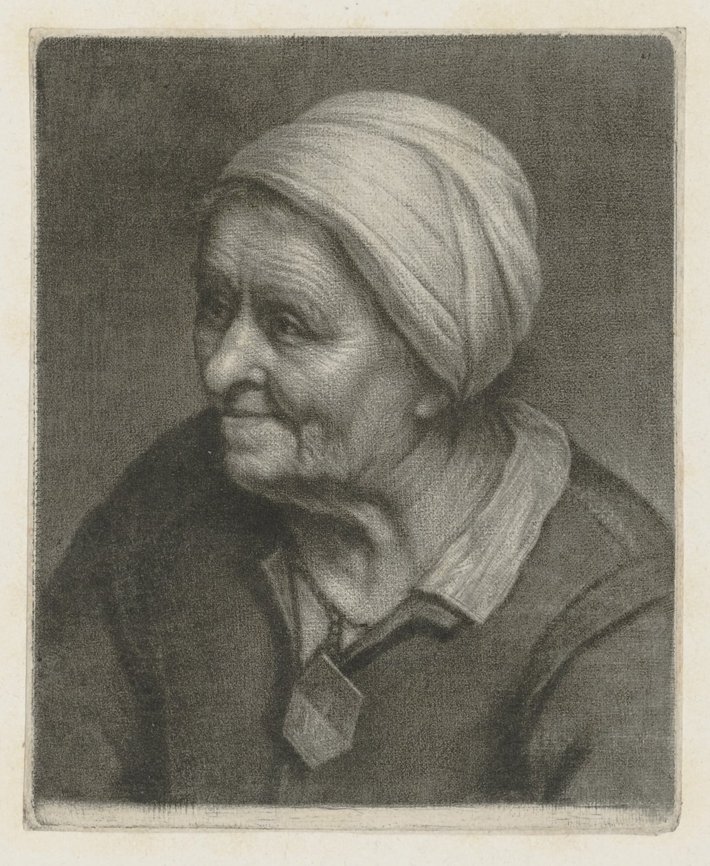 Retrato de una anciana de Wallerant Vaillant
