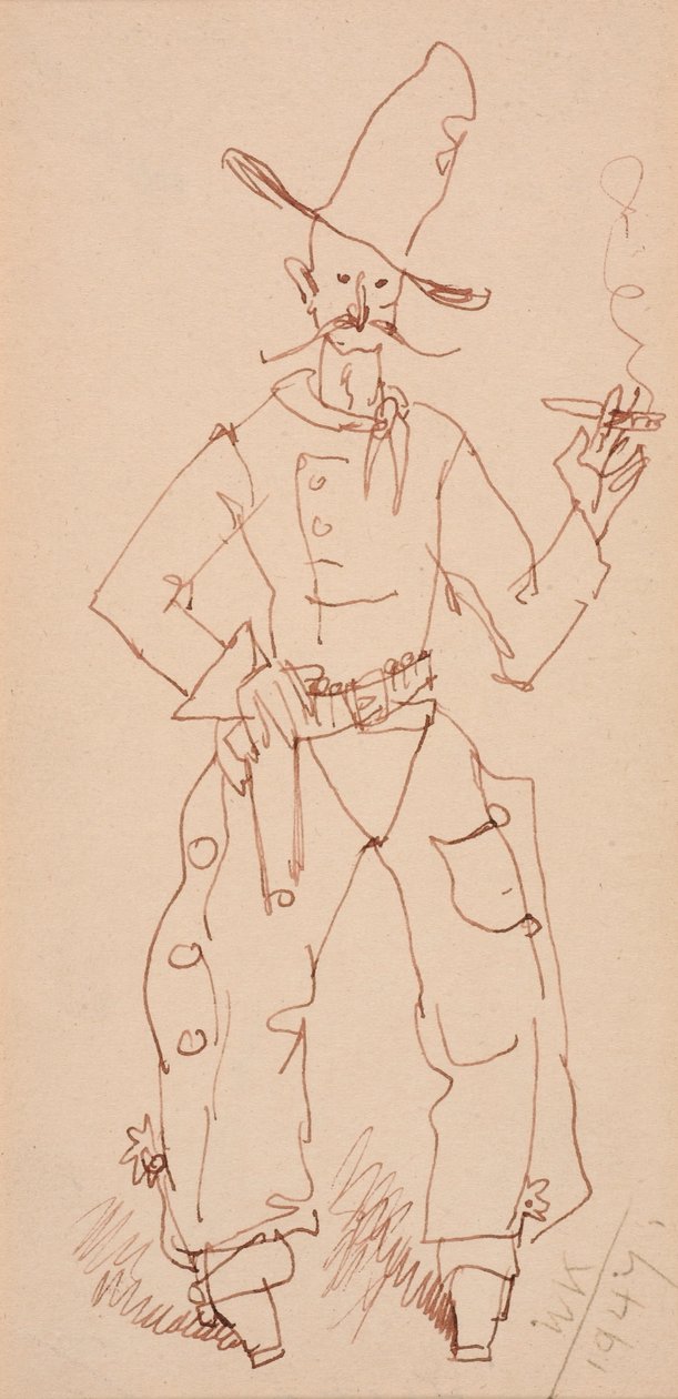 Vaquero fumador de Walt Kuhn
