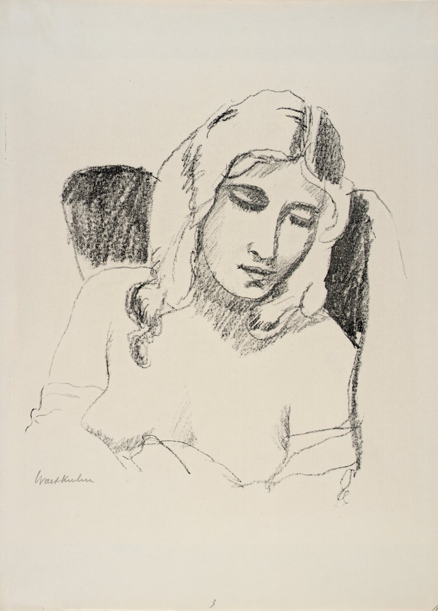 Chica dormida de Walt Kuhn