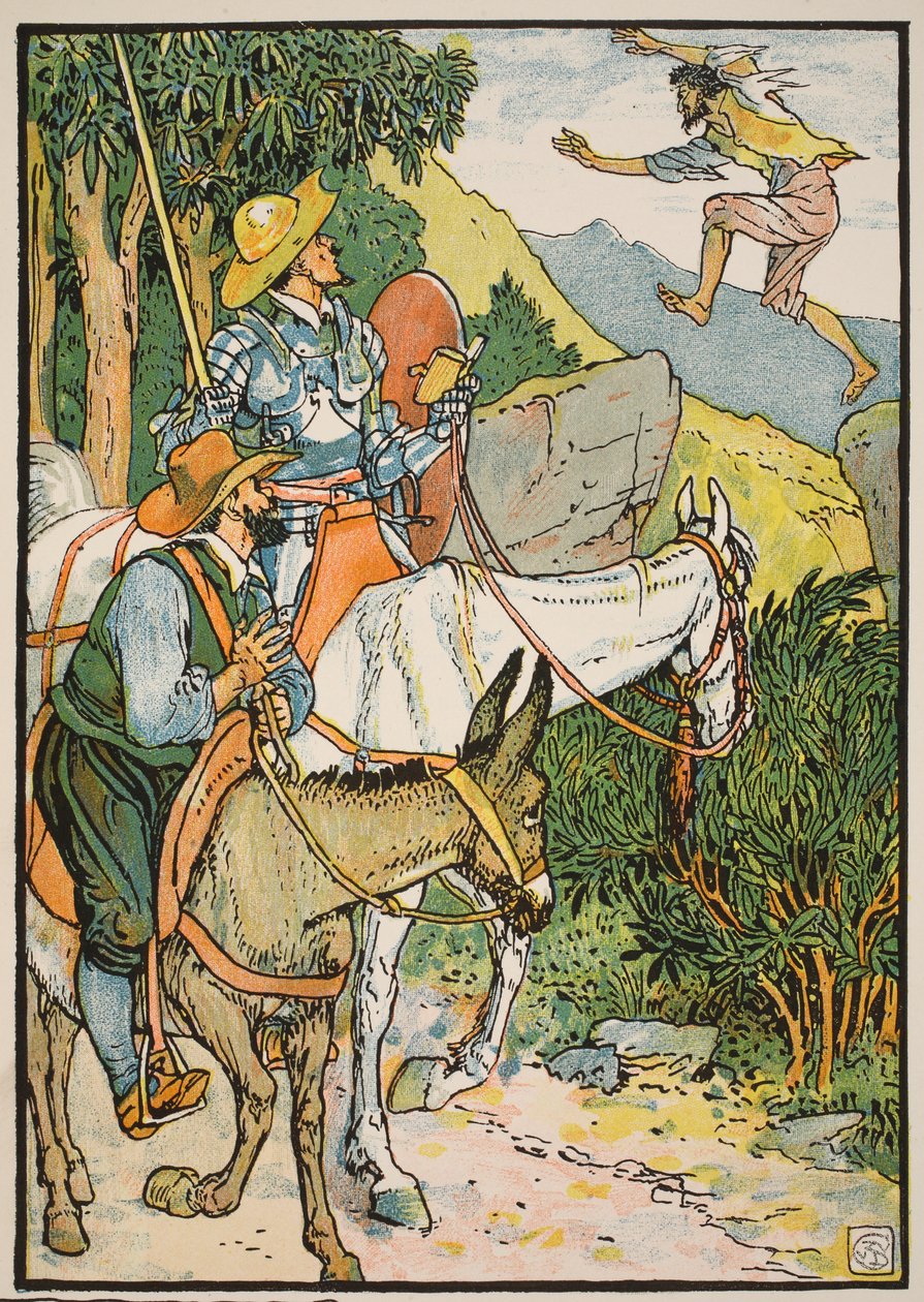 Don Quijote encontrando a Cardenio, ilustración de 