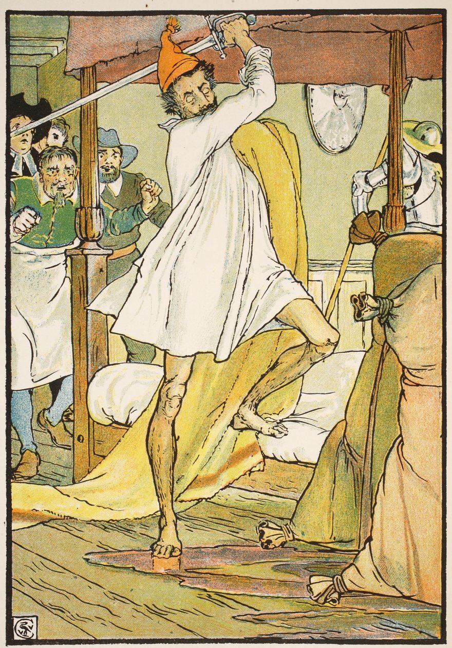 La extraordinaria batalla de Don Quijote, ilustración de 