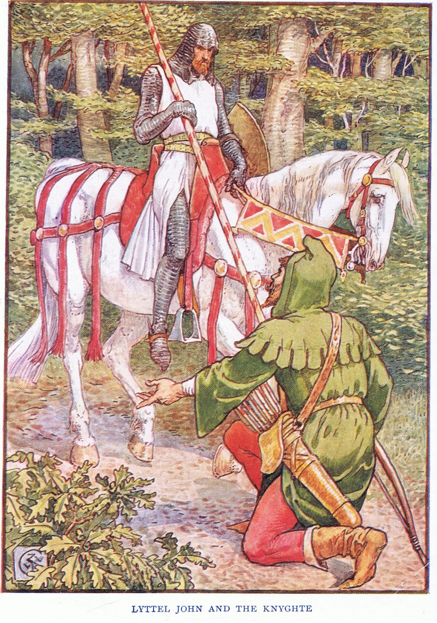 Pequeño Juan y el Caballero, c.1920 de Walter Crane