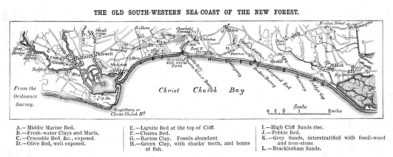 Mapa de la Antigua Costa Suroeste de Walter Crane