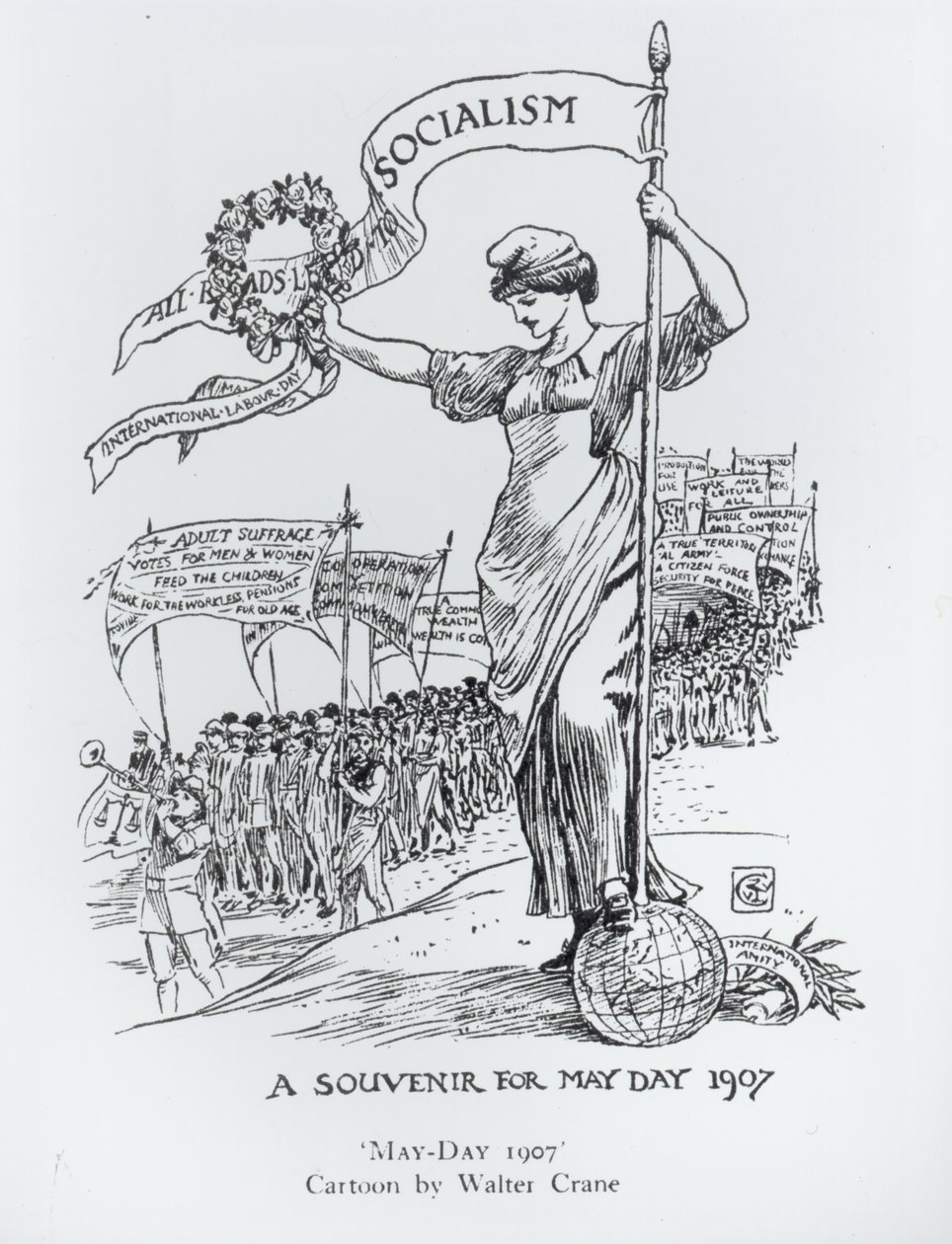 Día de Mayo, 1907 de Walter Crane
