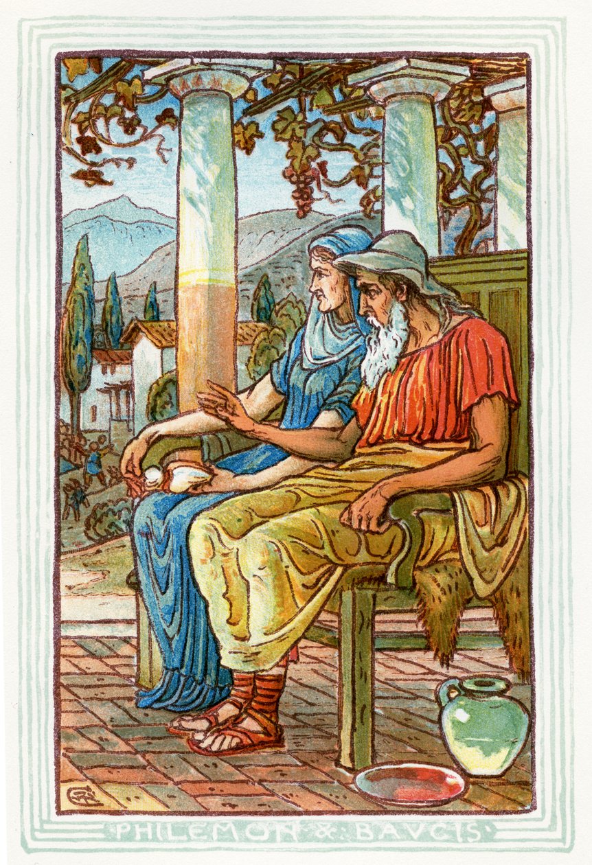 Filemón y Baucis de Walter Crane