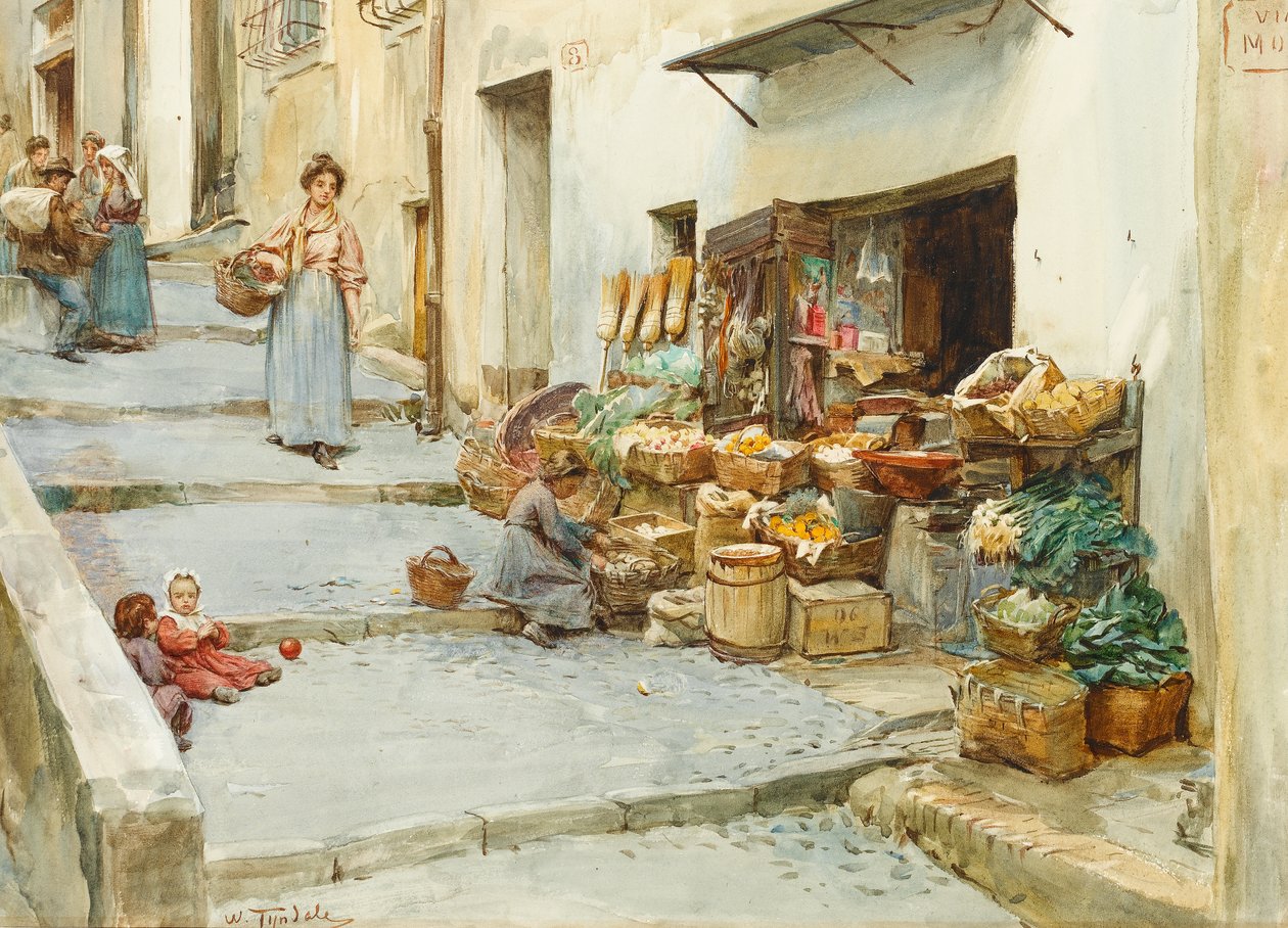 Una tienda de verduras en Italia de Walter Frederick Roofe Tyndale