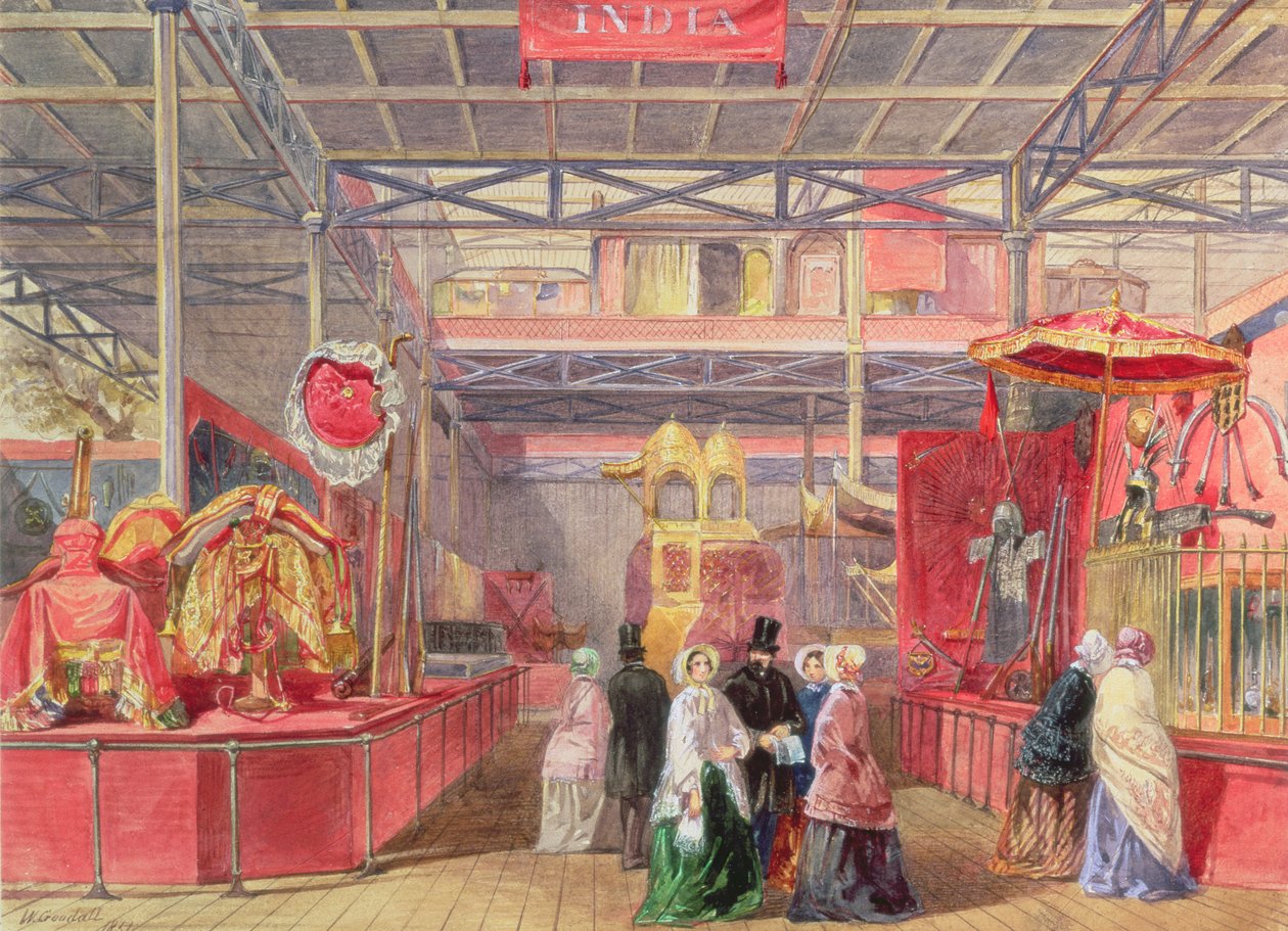 La corte india y adornos de elefante, la Gran Exposición, 1851 de Walter Goodall
