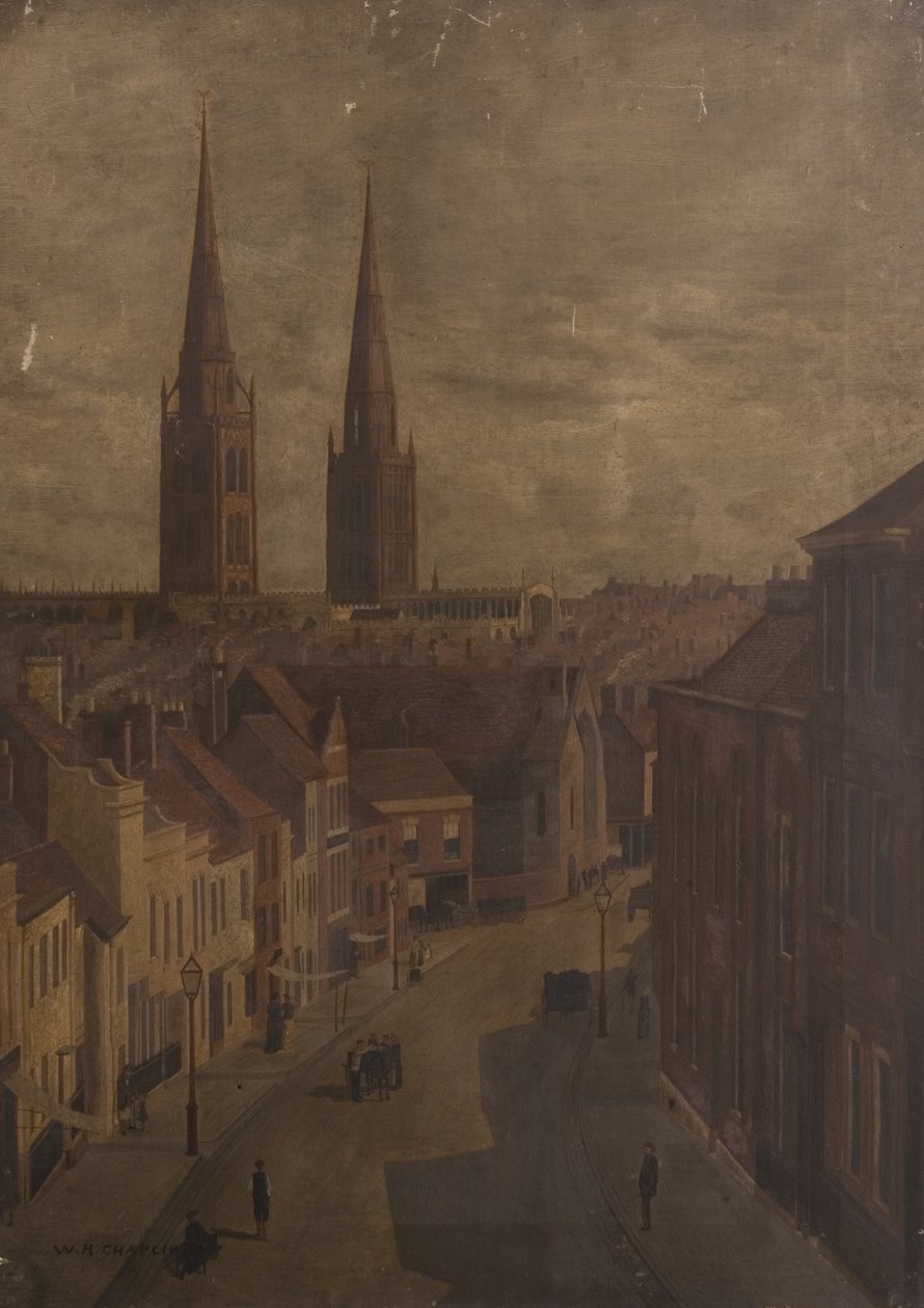 Calle Bishop, Coventry, c.1885 de Walter H. Chaplin