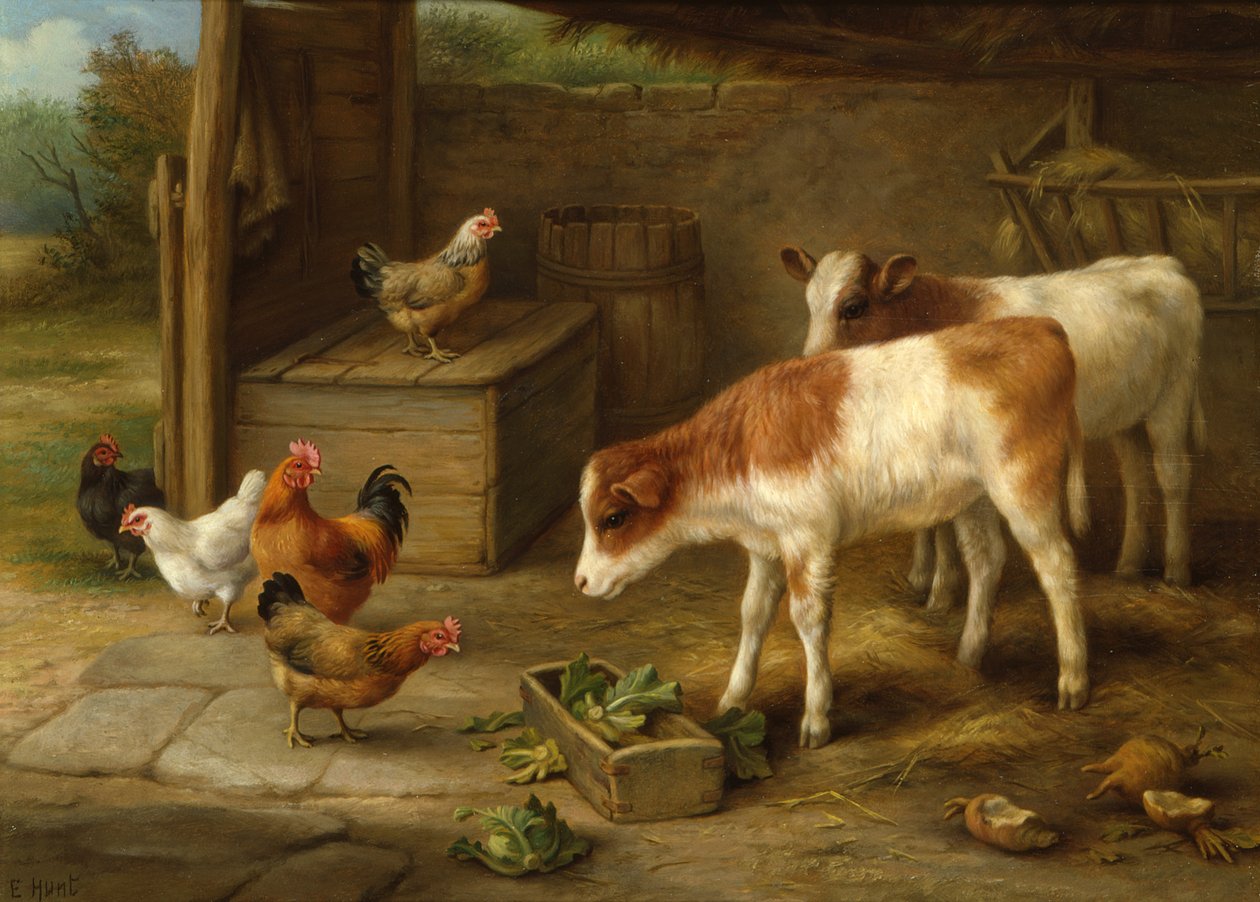 Escena de Granja de Walter Hunt