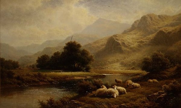Vista en el Lledr, Gales del Norte de Walter J. Watson