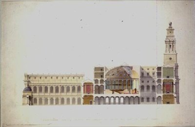 Diseño propuesto - Cámara de los Lores y Gran Corte, 1841 de Walter L.B. Granville