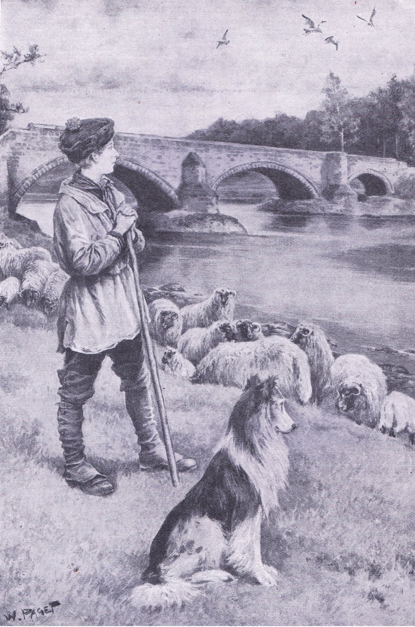 John Rennie ve el antiguo puente romano en Musselburgh de Walter Paget