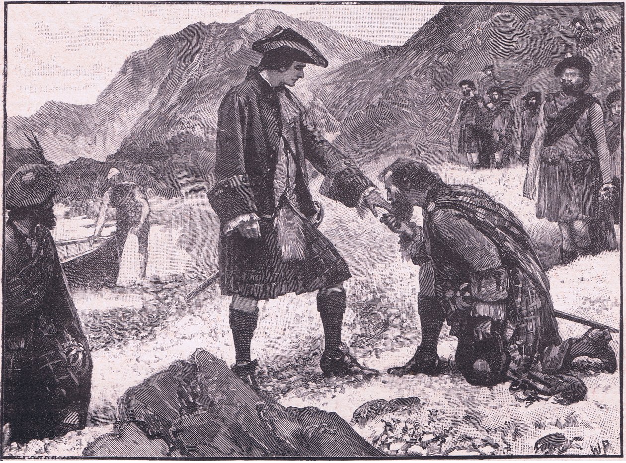 El desembarco del Príncipe Carlos AD 1745 de Walter Paget