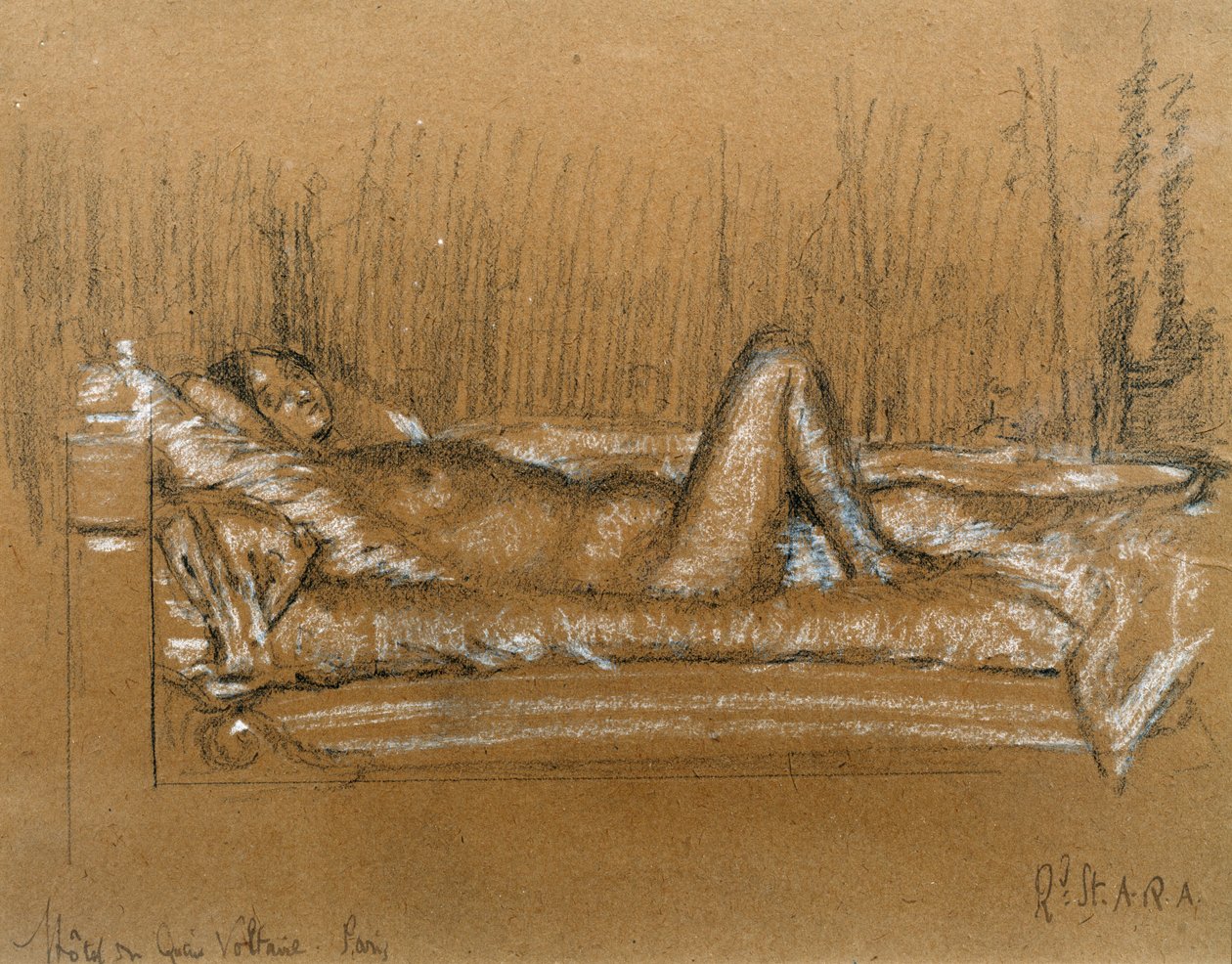 Jeanne, Hotel du Quai Voltaire, París de Walter Richard Sickert