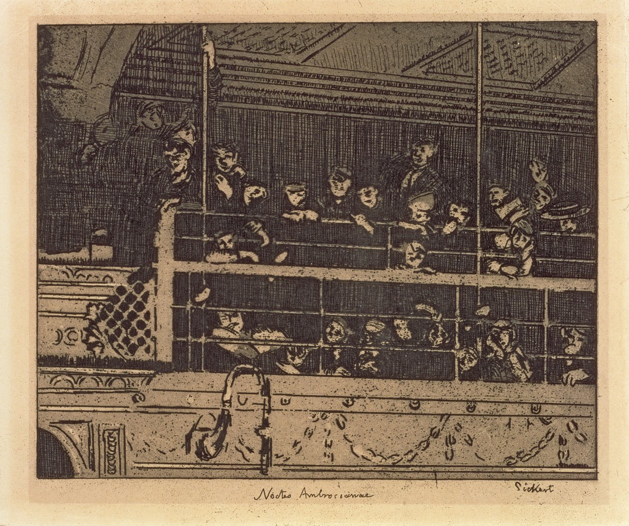Noctes Ambrosianae (Noches Ambrosianas) 1906 de Walter Richard Sickert