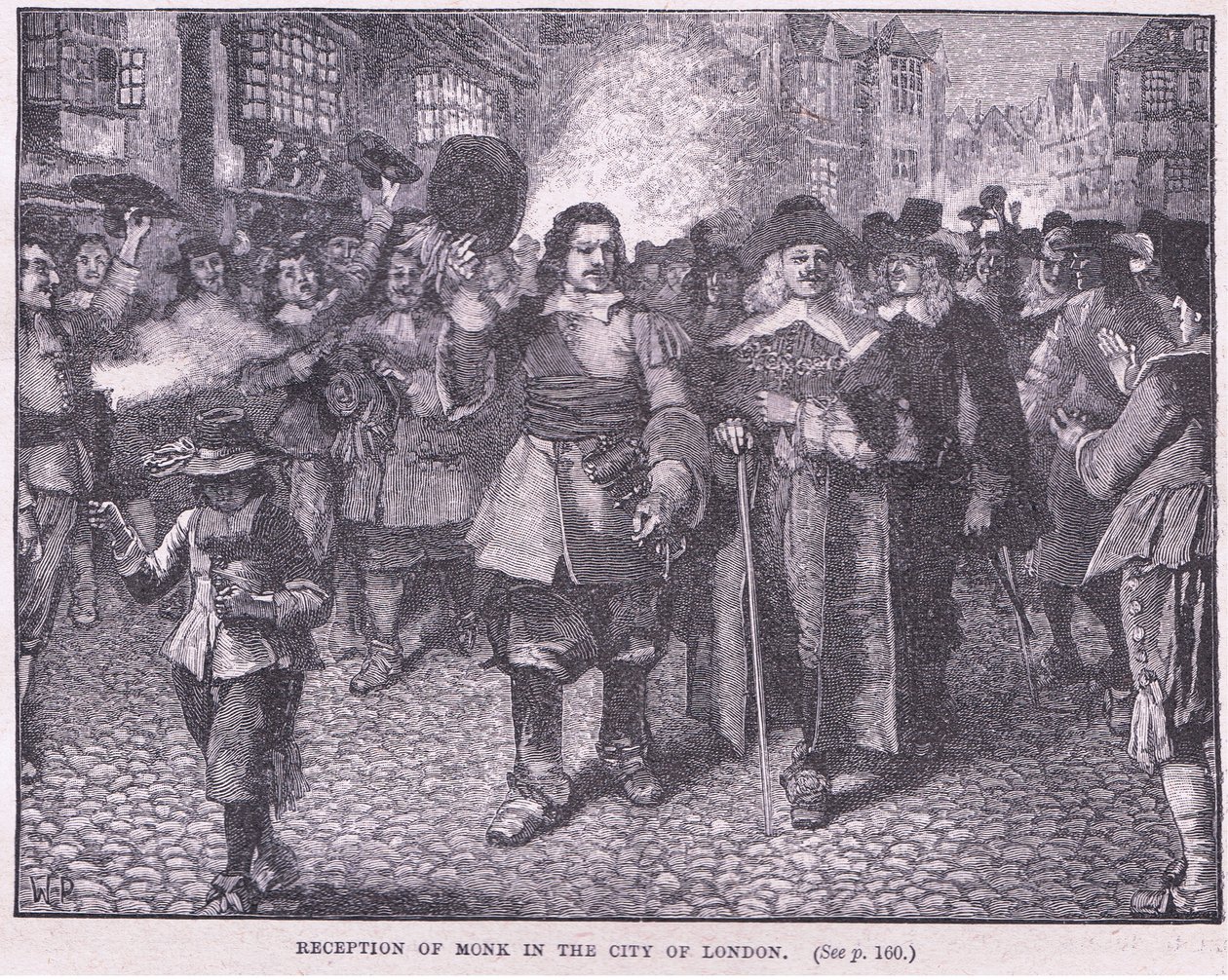 Recepción del Monje en la ciudad de Londres AD 1659 de Walter Stanley Paget