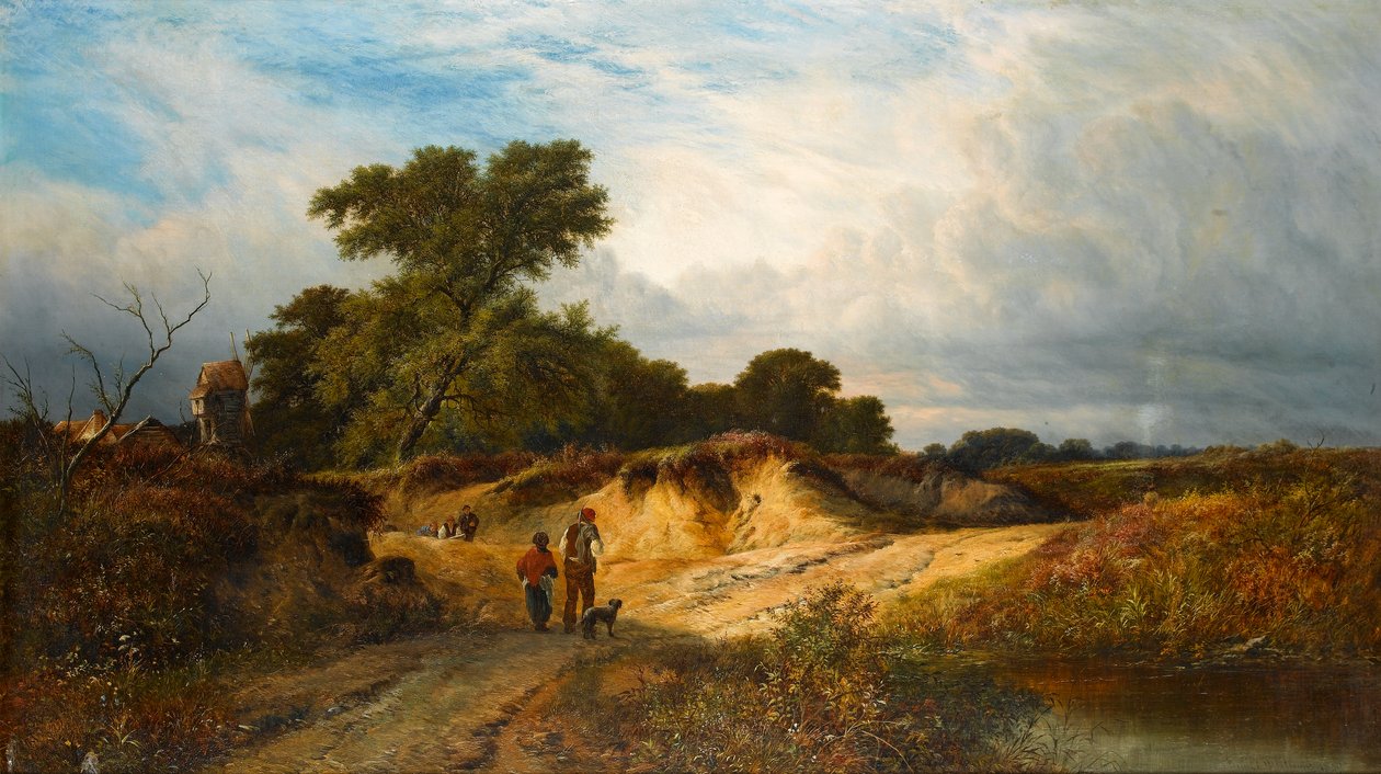 Canteras de arena cerca de Reigate, Surrey, 1869 de Walter Williams