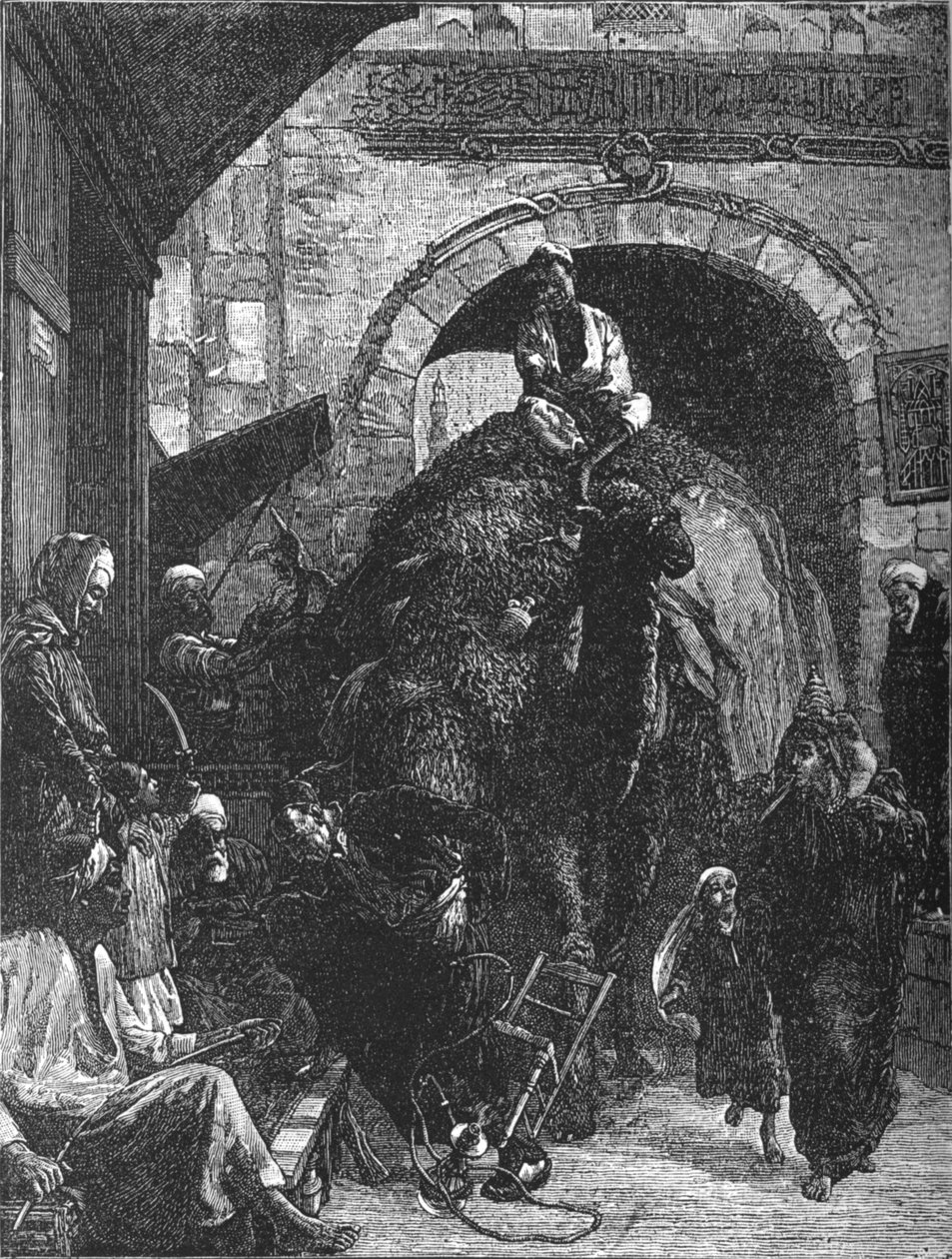 Un camino estrecho en El Cairo, c1882 de Walter Charles Horsley
