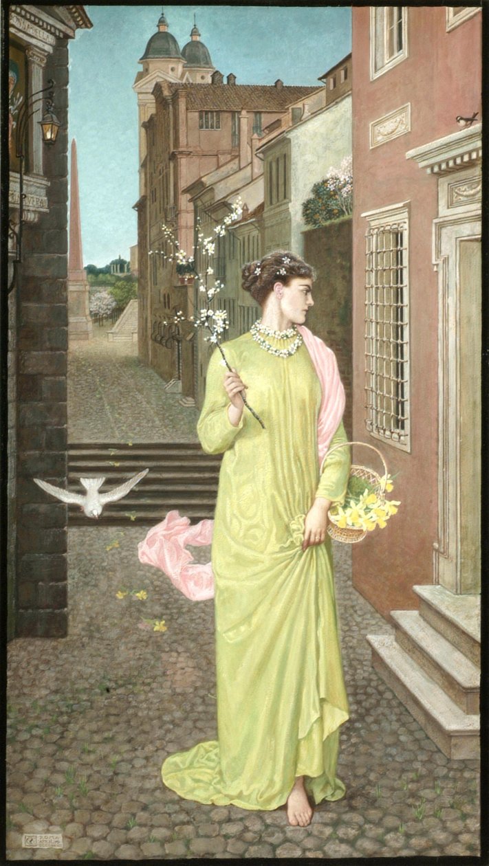 Un heraldo de la primavera de Walter Crane