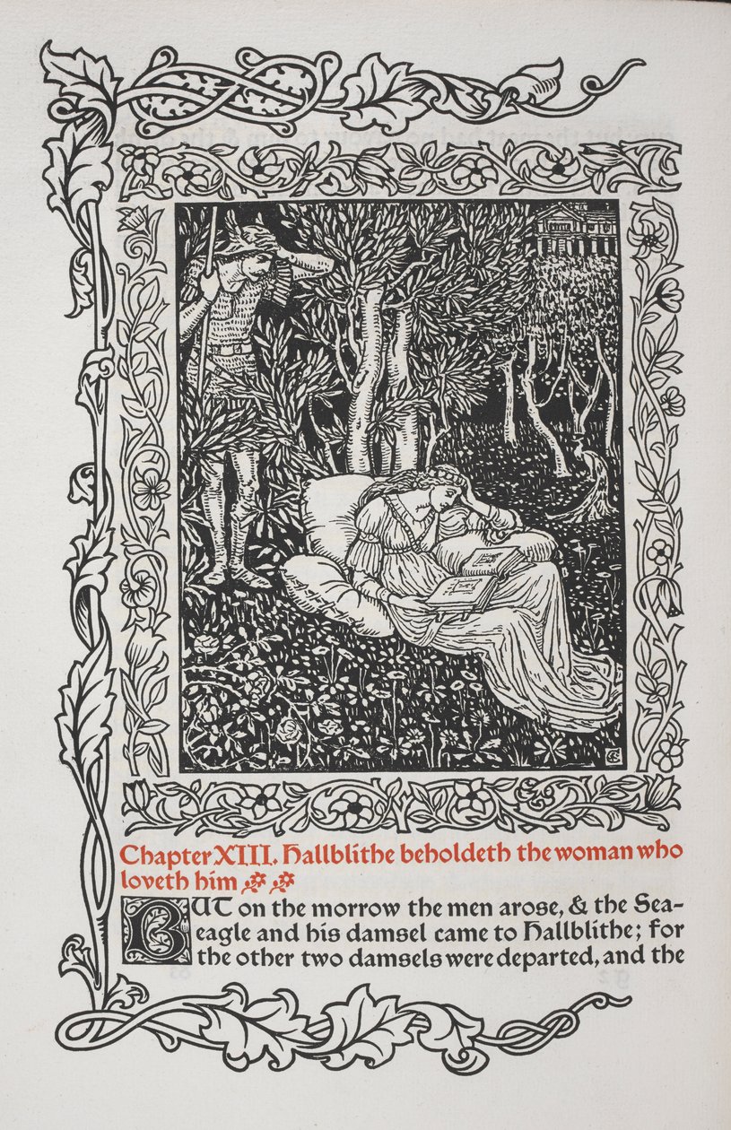 Capítulo XIII. Hallblithe contempla a la mujer que le ama. de Walter Crane