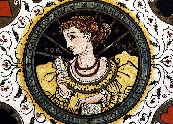 Tarjeta de Navidad de Walter Crane