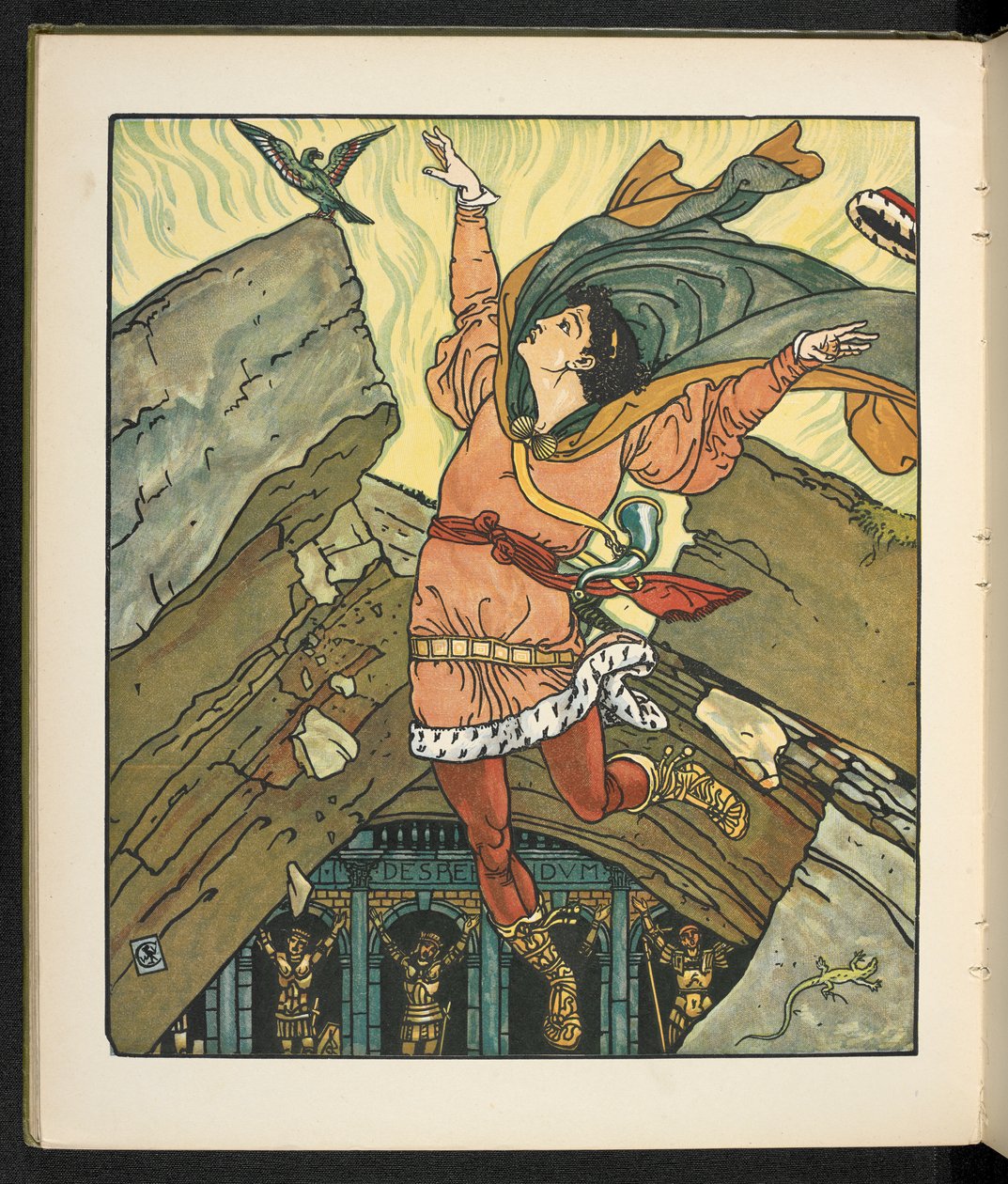 Ilustración para el cuento La princesa Belle étoile. de Walter Crane