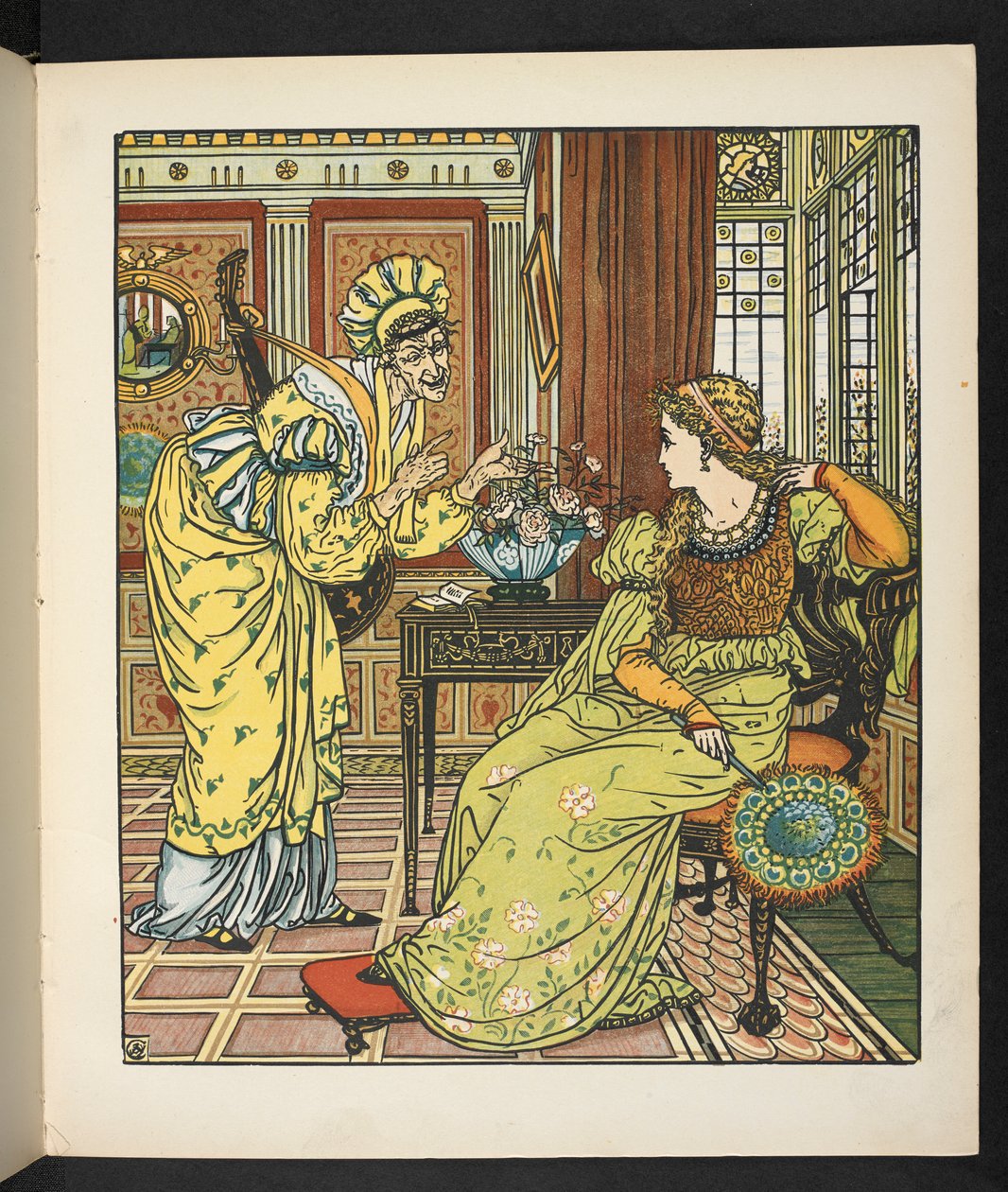 Ilustración para el cuento La princesa Belle étoile. de Walter Crane