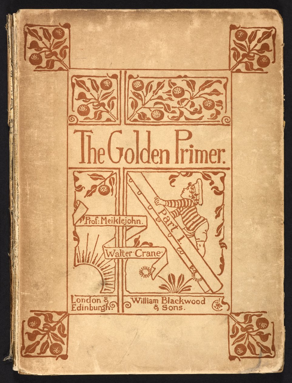 Portada interior de "La cartilla dorada". de Walter Crane