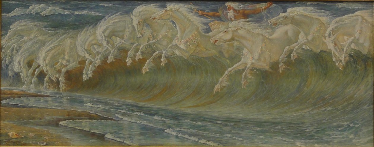 Los caballos de Neptuno de Walter Crane