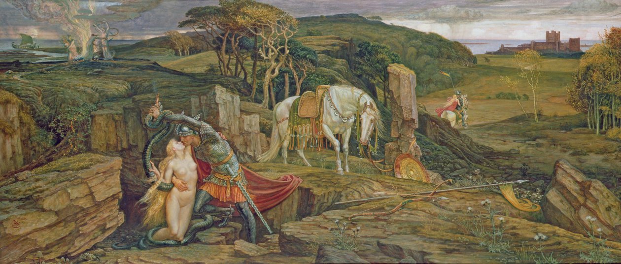El gusano de Spindleston Heugh de Walter Crane