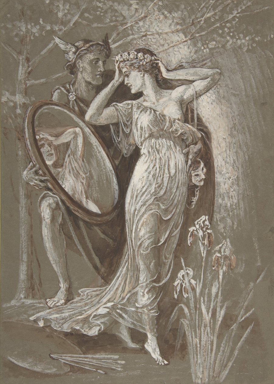 El espejo de Venus, ca. 1890 de Walter Crane