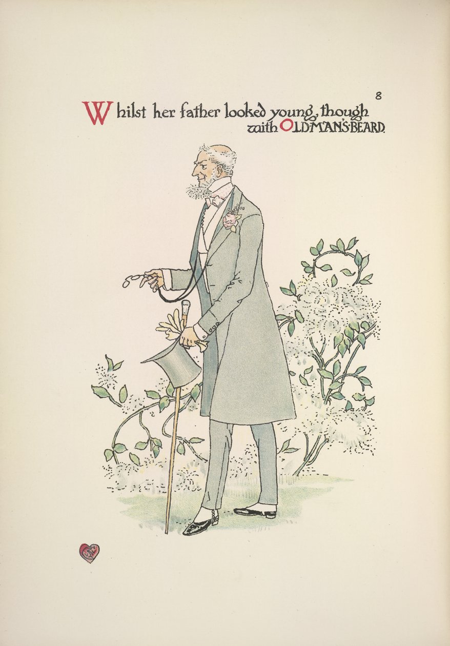 El padre de la novia en traje de mañana de Walter Crane
