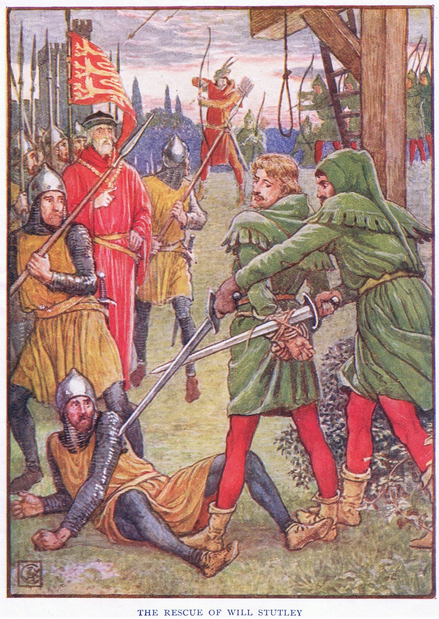 El rescate de Will Stuteley, c.1920 de Walter Crane