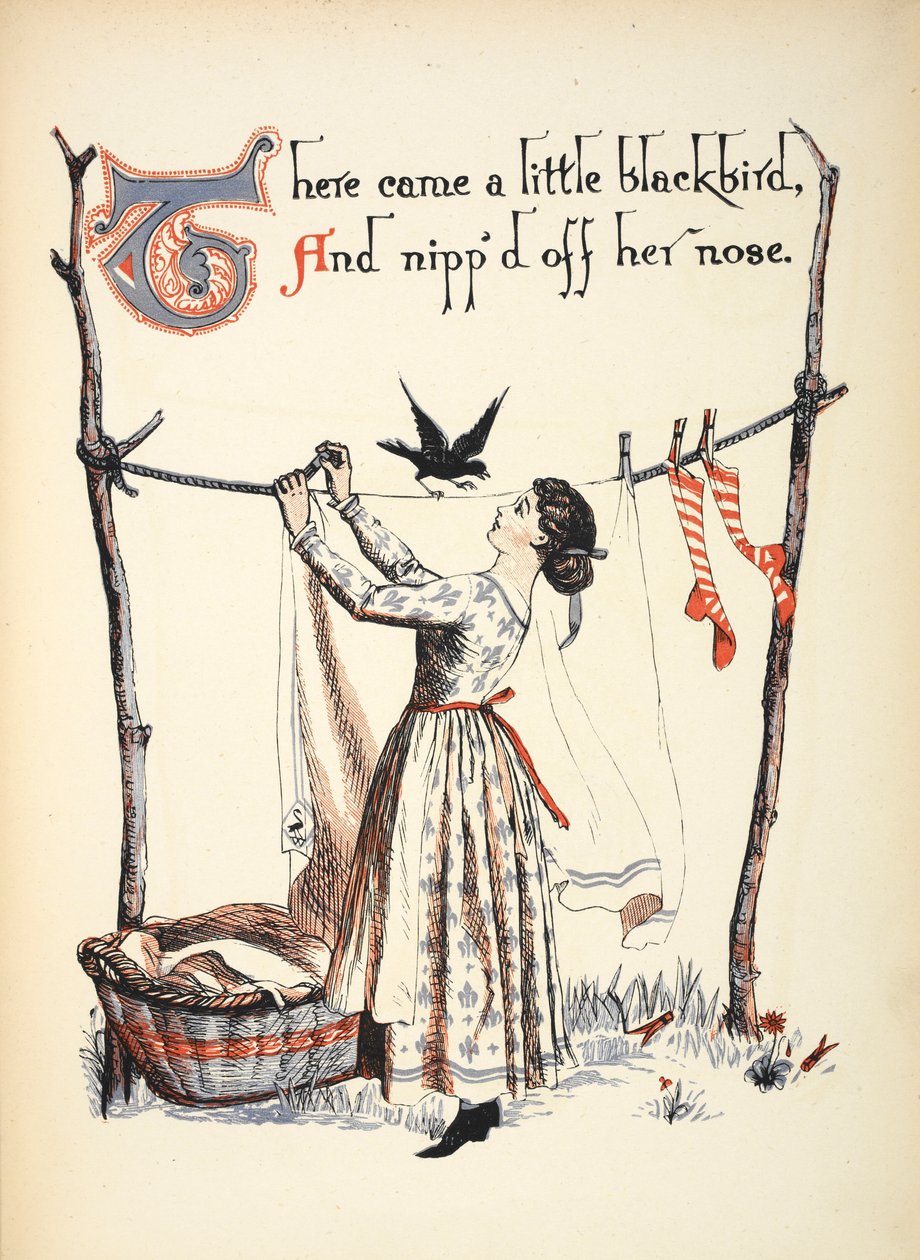 Vino un mirlo y le arrancó la nariz. de Walter Crane