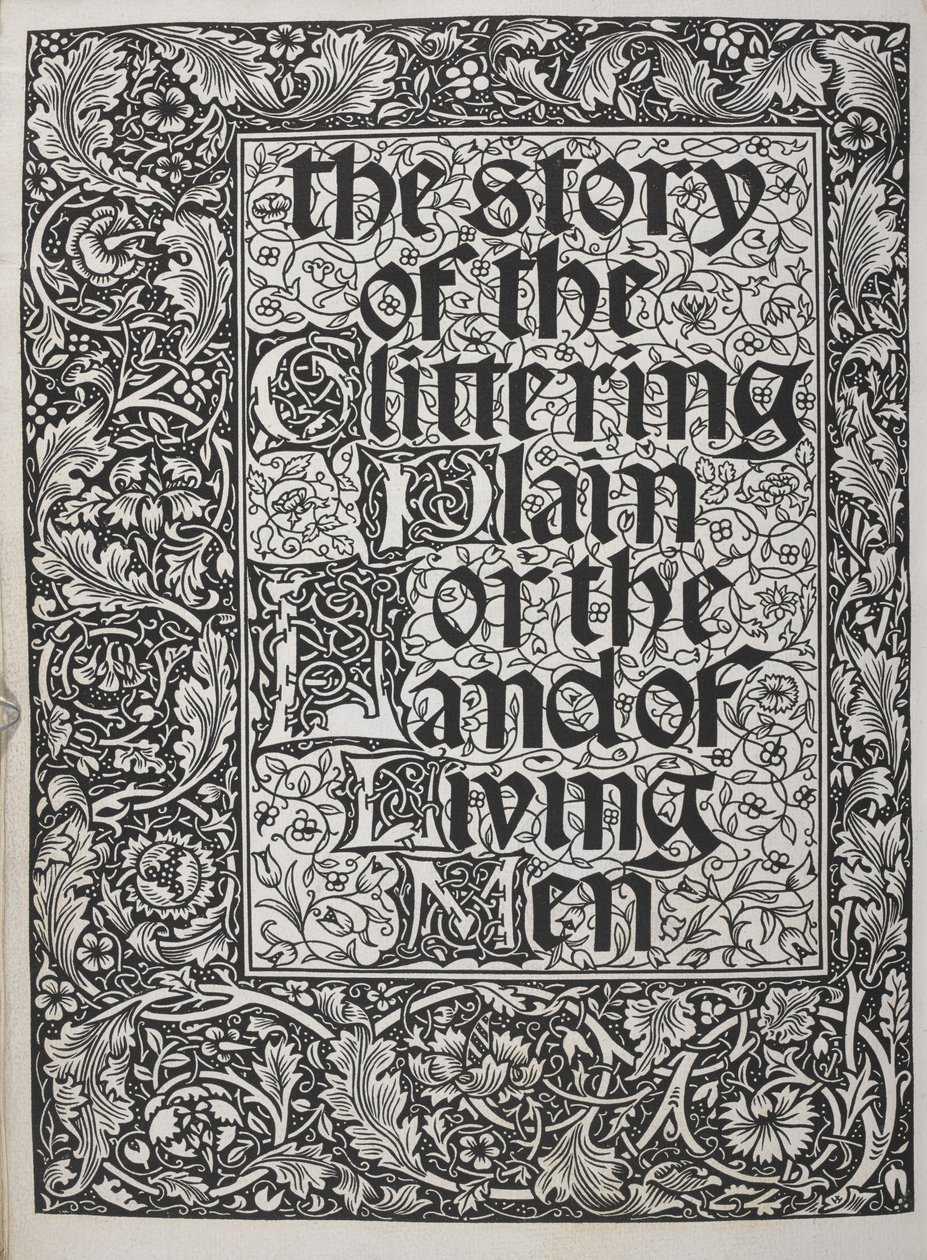 Portada decorada con motivos florales. de Walter Crane