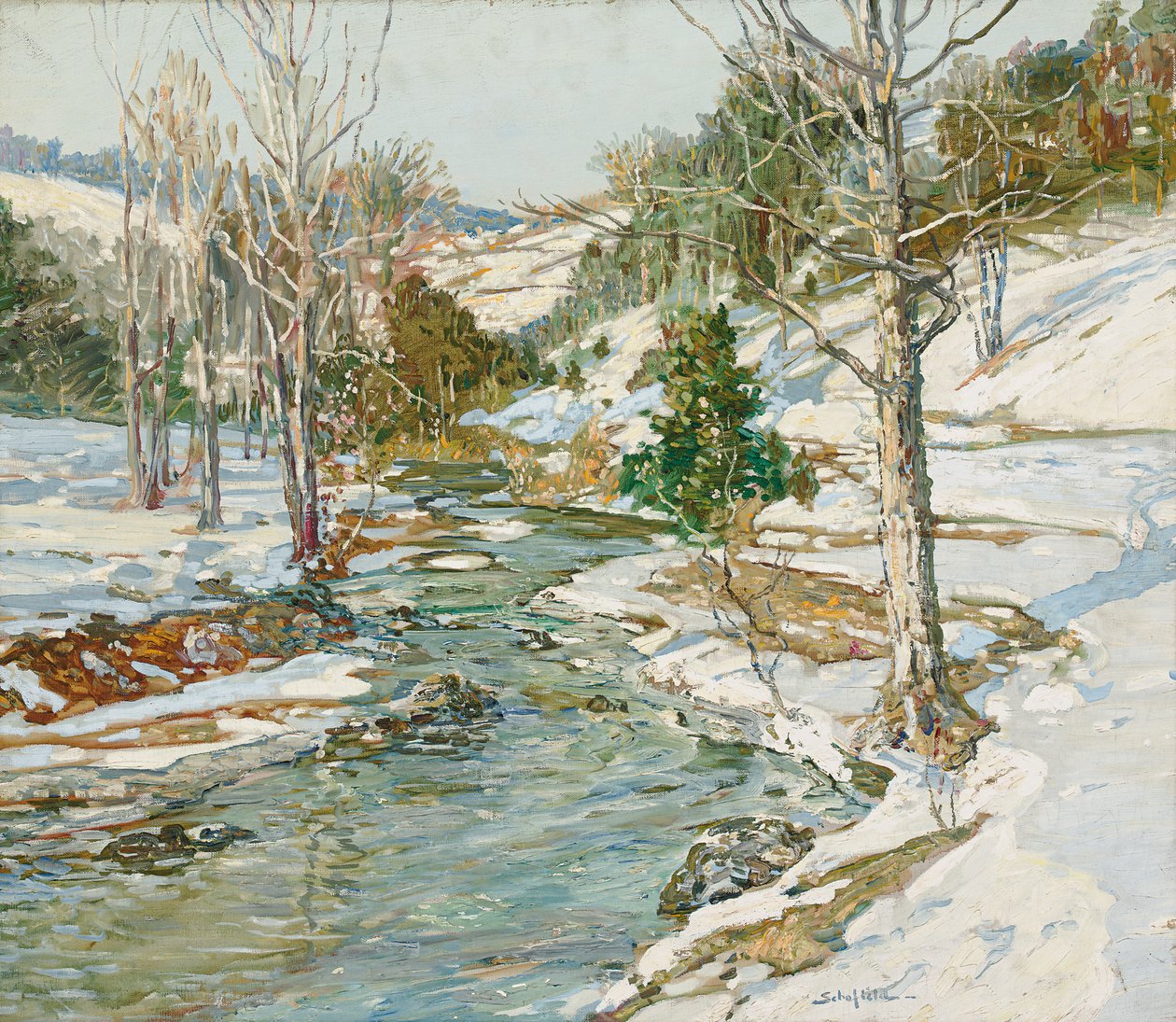 Cerca de la primavera de Walter Elmer Schofield