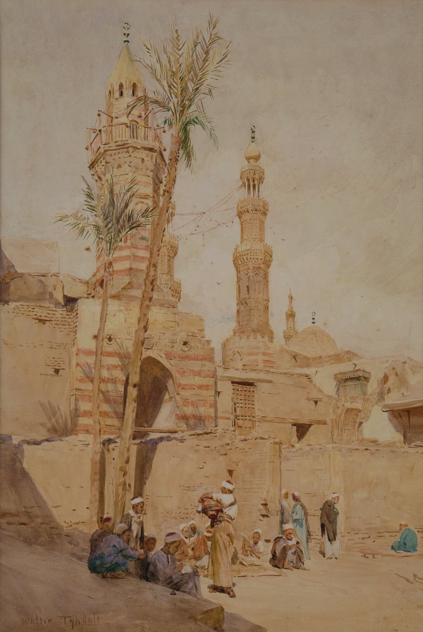 Una escena callejera árabe, El Cairo de Walter Frederick Roofe Tyndale