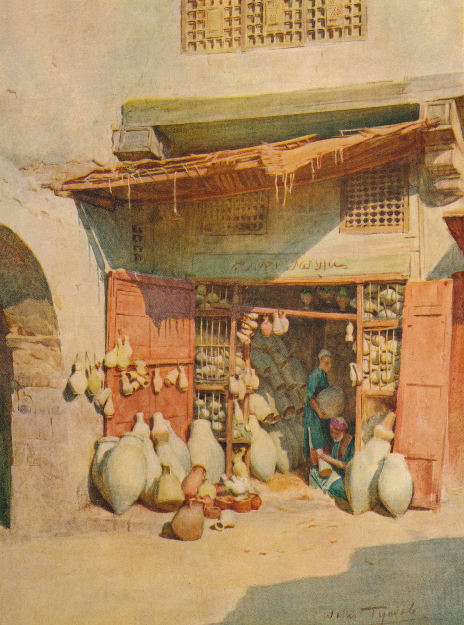 Bazar de Cerámica en un Pueblo del Nilo, c1905, 1912 de Walter Frederick Roofe Tyndale