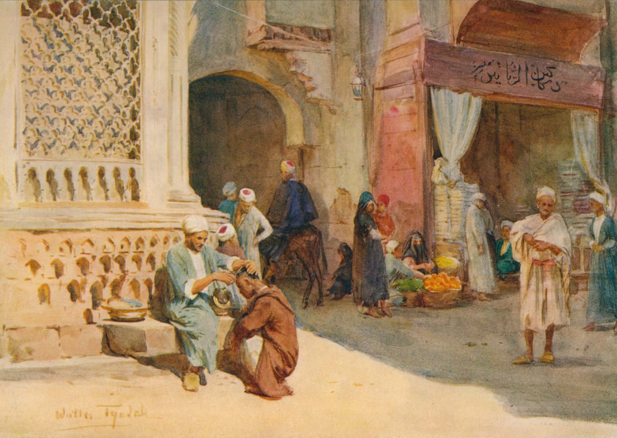 El peluquero, c. 1905, 1912 de Walter Frederick Roofe Tyndale