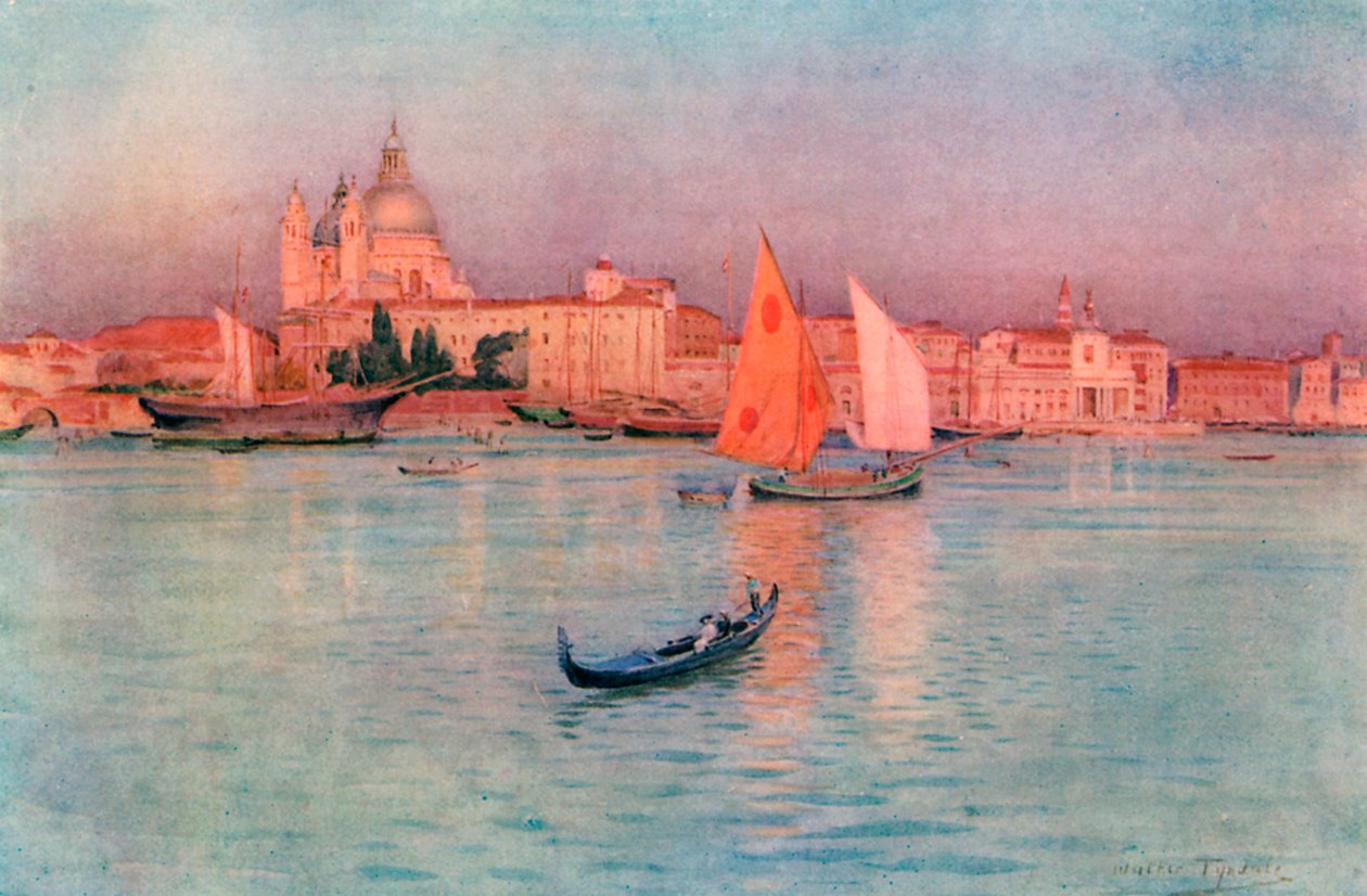El saludo de la Giudecca (litografía en color) de Walter Frederick Roofe Tyndale