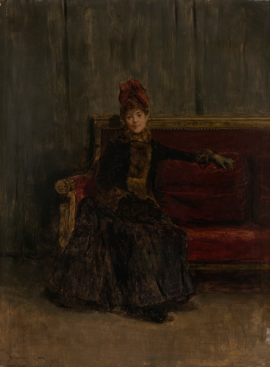 dama sentada de Walter Gay
