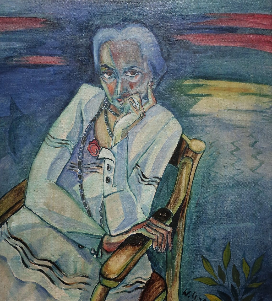 1920 Gramatte retrato Schapiere de Walter Gramatte