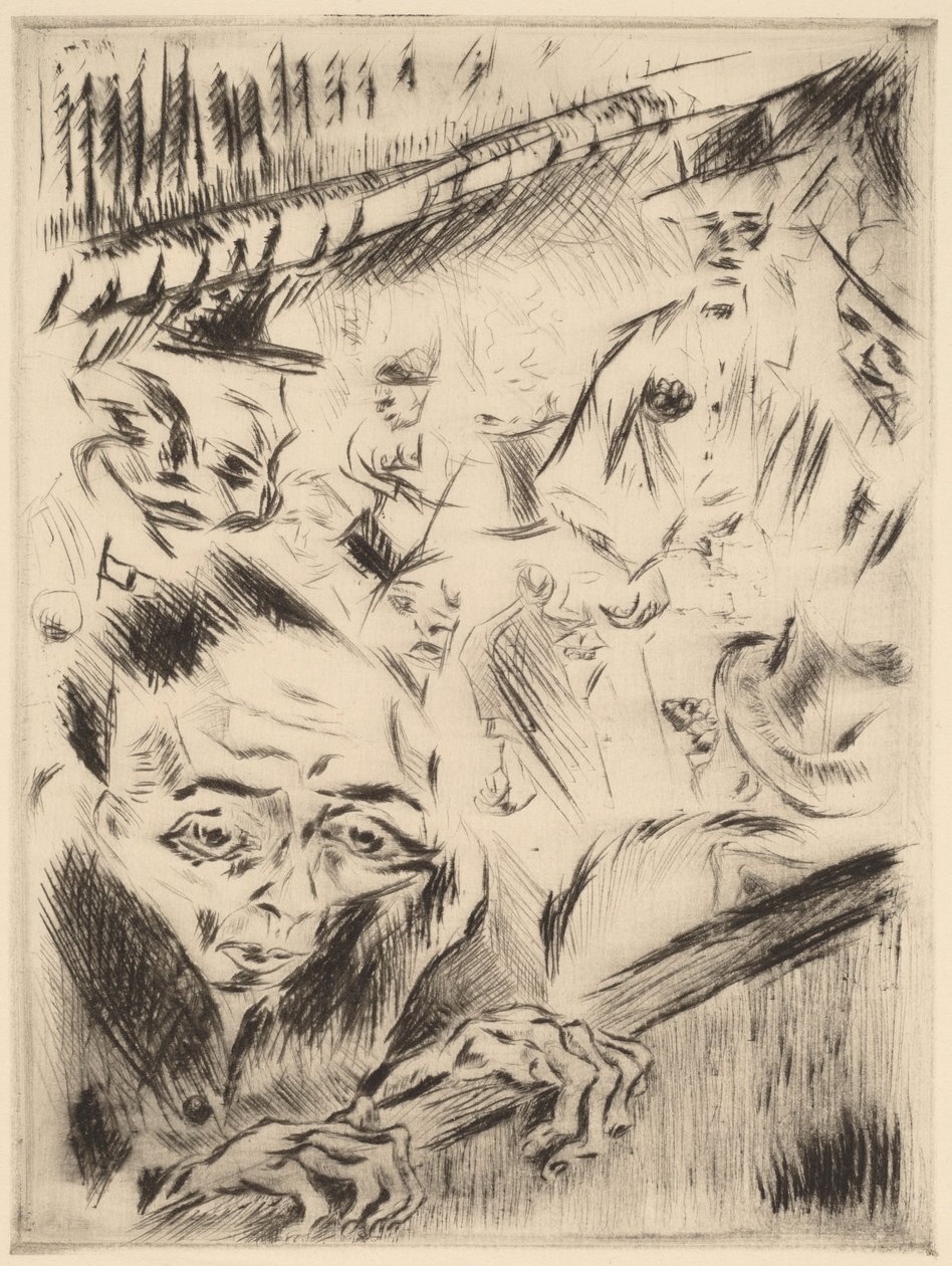 Robert en el teatro, 1918 de Walter Gramatte