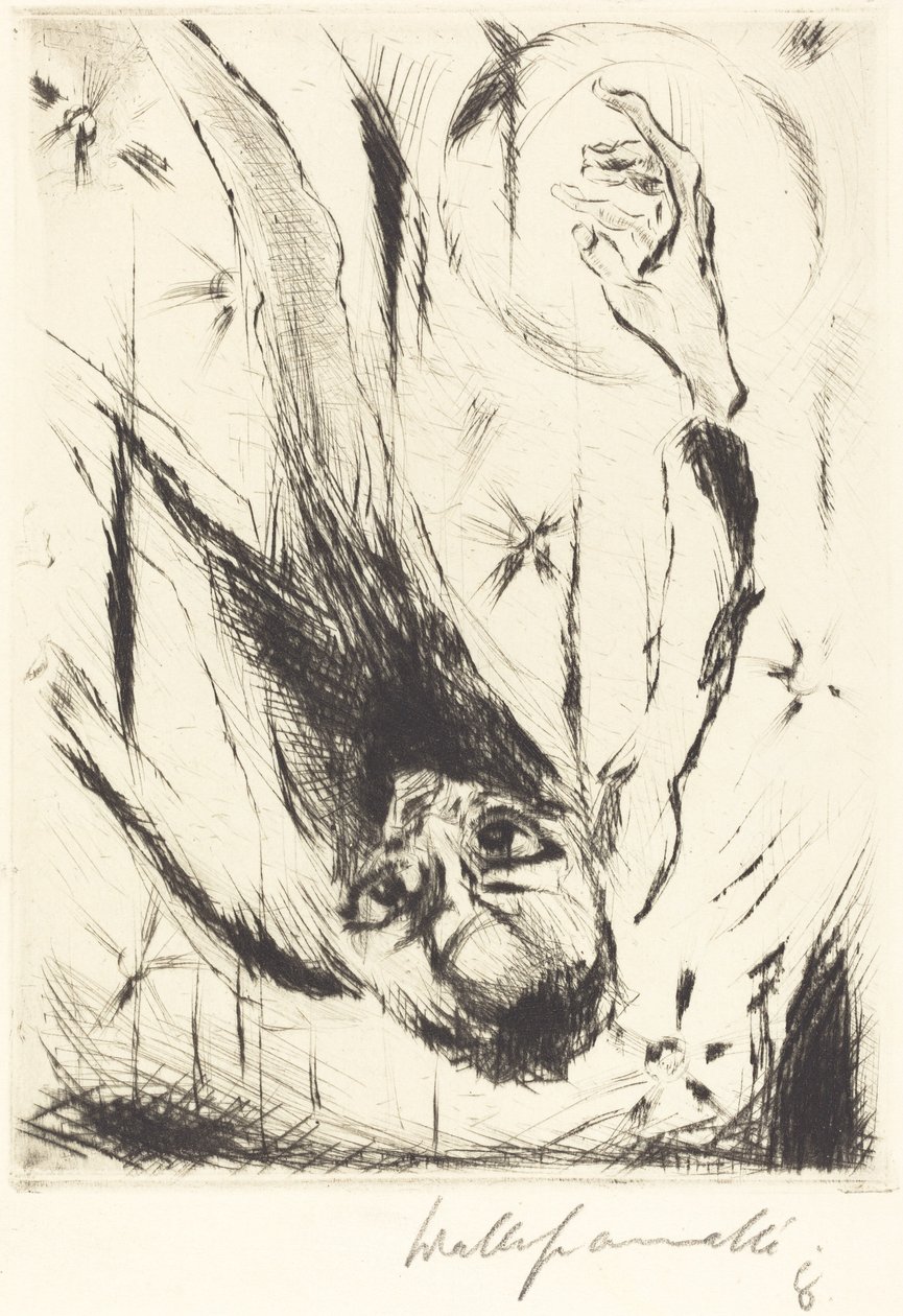 La caída en el infinito, 1918 de Walter Gramatte